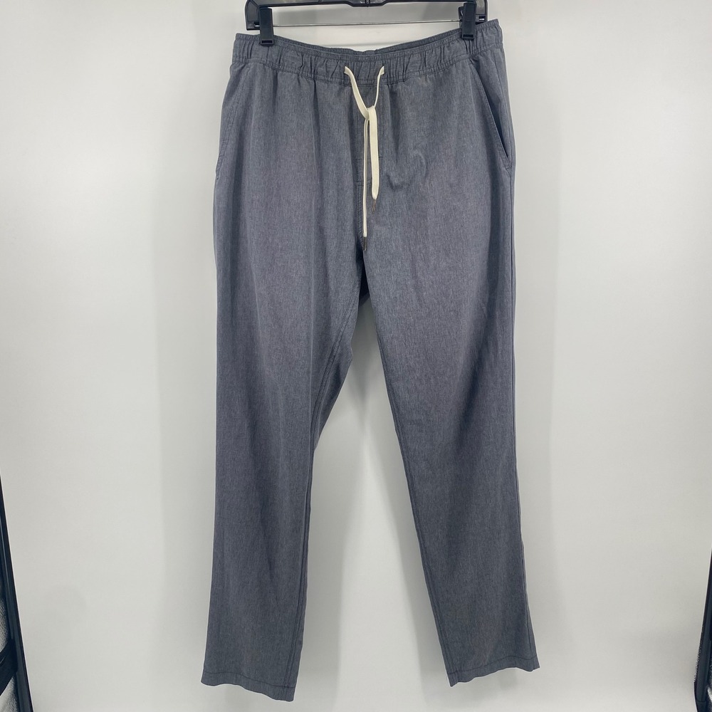 Fair Harbor The One Pant Mens Large Grey Recycled Stretch Performance Trousers